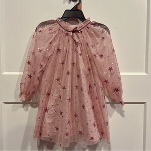 Cat & Jack Pink and Gold Sheer Dress size 2T